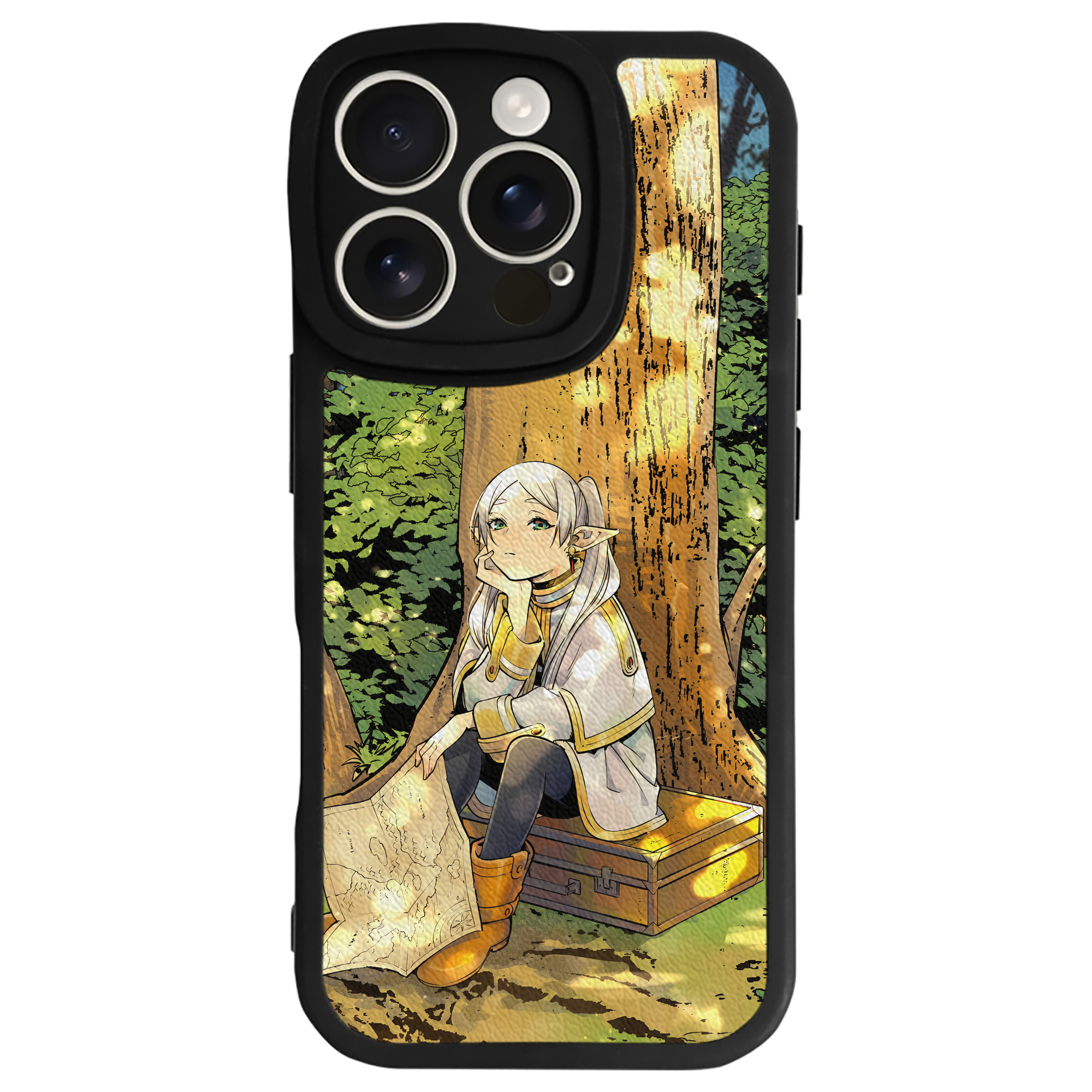 （画像用） 葬送のフリーレン Frieren 【iPhone 16シリーズ対応】シリコンスマホケース（レザー調） 材質：シリコン